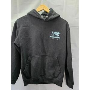 Psycho Tuna Graphic Shark Hoodie Black Mens Small